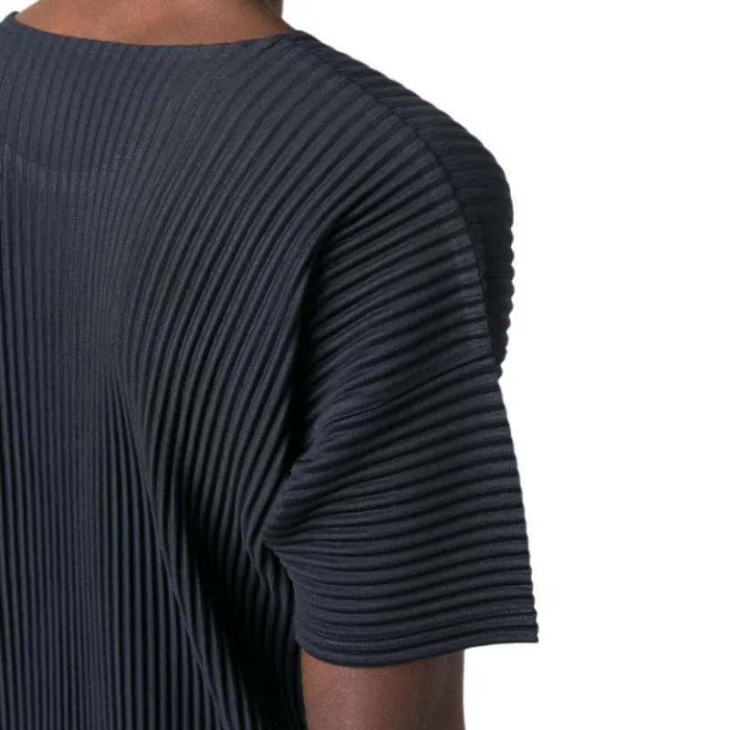 ISSEY MIYAKE Mc May Drop Shoulder Pleated T Shirt-5