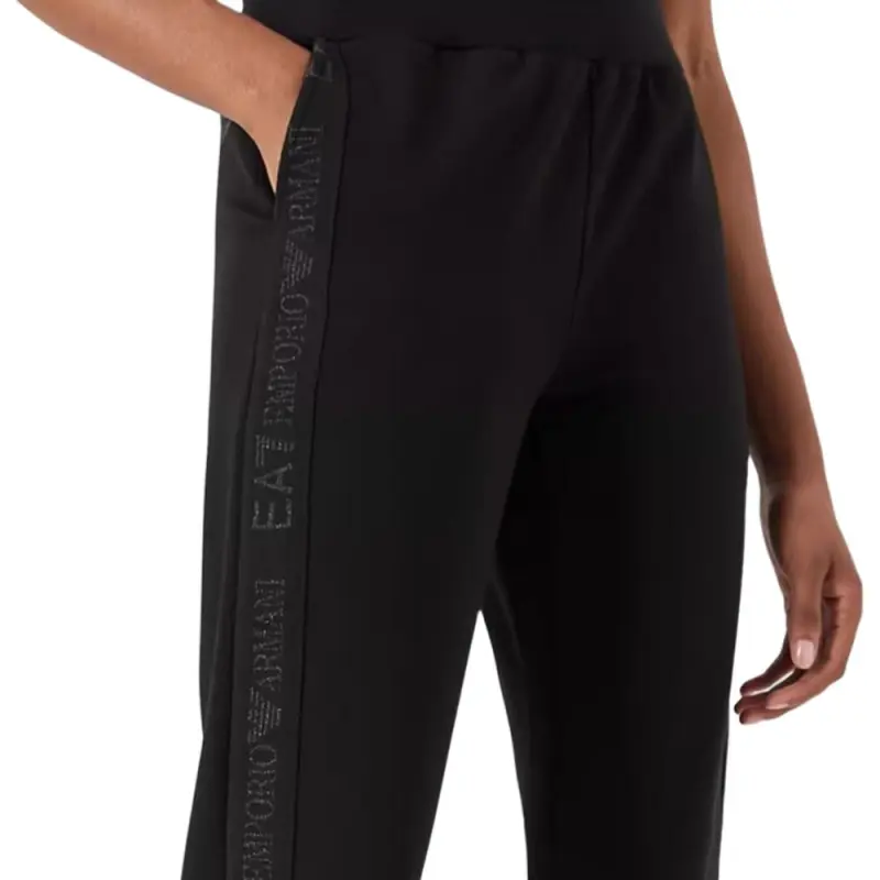 EMPORIO ARMANI EA7 Knitted Sweatpants Women's Black-4