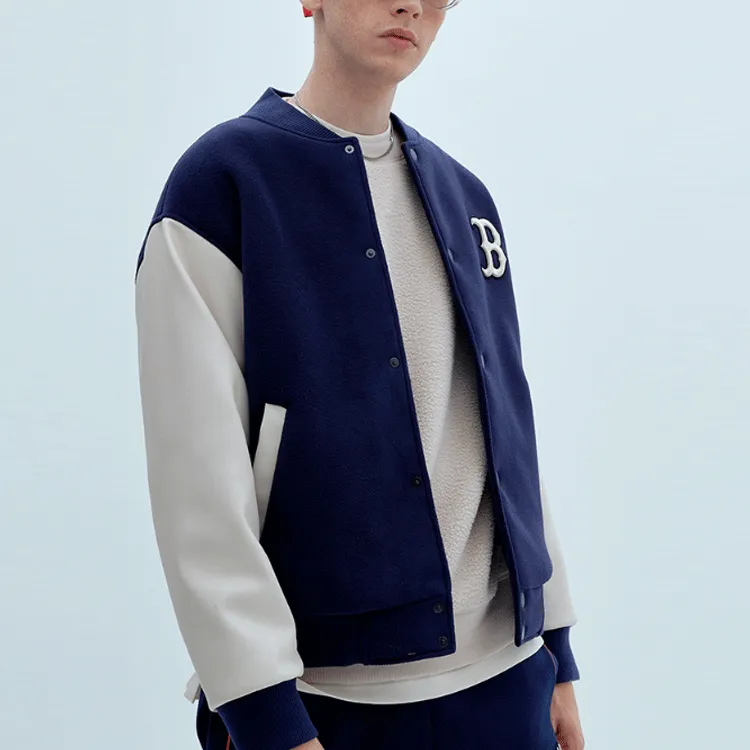 MLB Baseball Jerseys Unisex Navy Blue-3