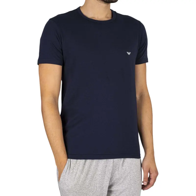 EMPORIO ARMANI T Shirt Men's 2 Pack Gray+Dark Blue-5