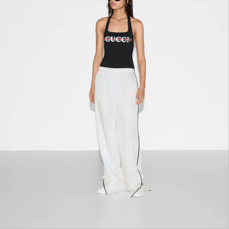 GUCCI SS25 Knitted Sweatpants Women's White-1