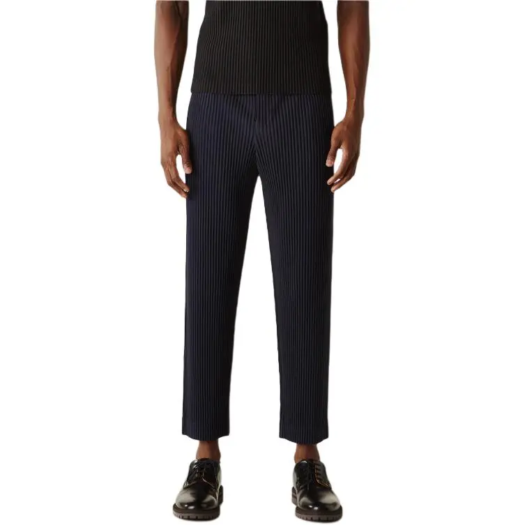 Homme Plissé Issey Miyake Casual Pants Men's Blue-4