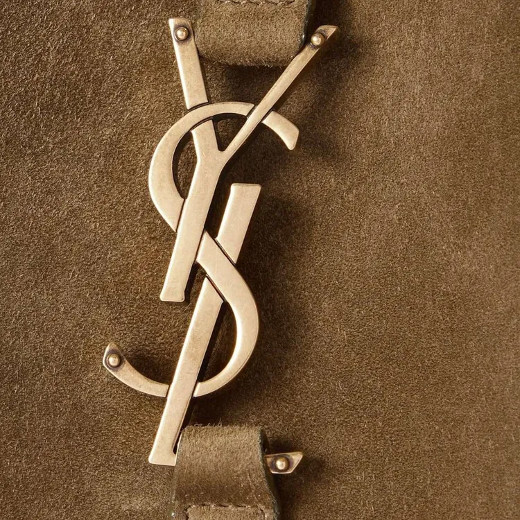 SAINT LAURENT LE5A7 Calf Suede Shoulder Bag Tubas Women's Tan-2