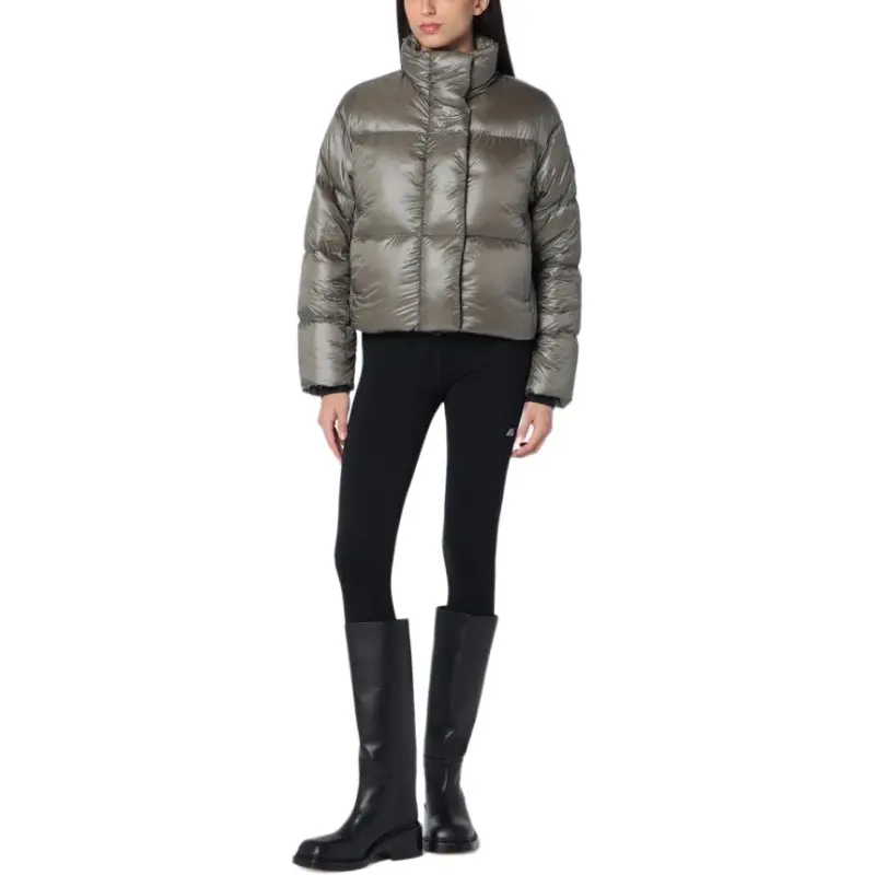 Canada Goose Black Label Cypress Cropped Puffer Jacket Silverbirch-2