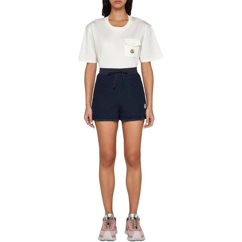 Moncler Logo patch Tweed Shorts-1