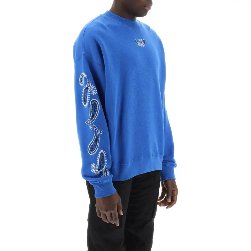 OFF WHITE Bandana Arrow Crewneck Sweatshirt-2
