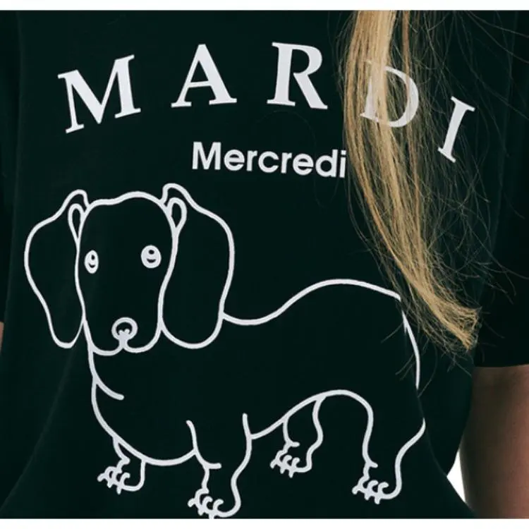 MARDI MERCREDI T Shirt Women's Black-2