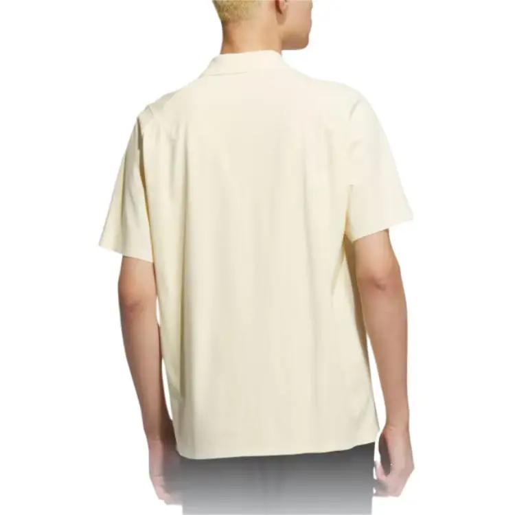 Adidas SS25 Polo Shirt Men's Warm Vanilla-3