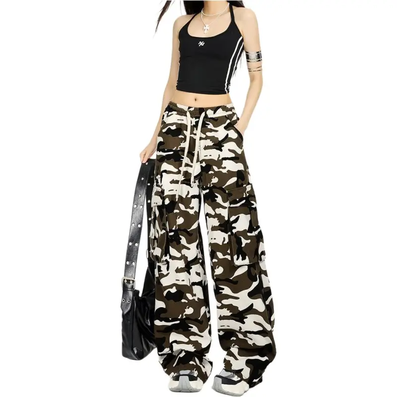Concubine Zhu Jeans Women's Camouflage-1