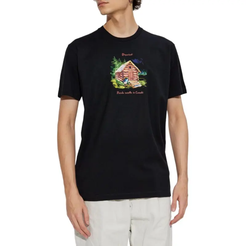 DSQUARED 2 Graphic Printed Crewneck T Shirt-1