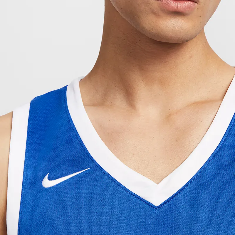 Nike Dri FitCrossover Basketball Jersey Men's Blue-3