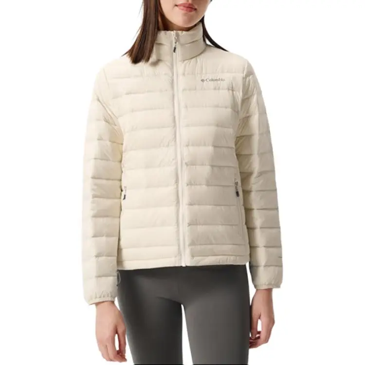 Columbia FW24 Hiking Waterproof And Warm Windbreaker Jacket Women's Ecru-5