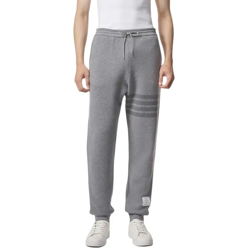 THOM BROWNE Four Bar Drawstring Joggers-1