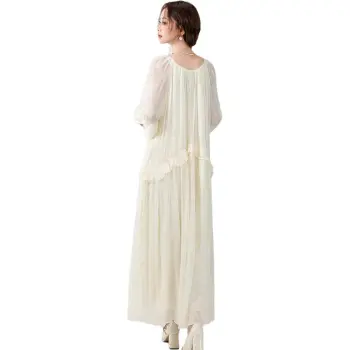 ETSE Long Sleeved Dress Women's Champagne