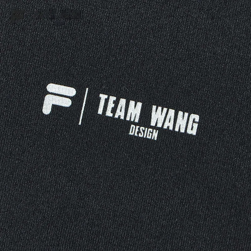 FILA FUSION x TEAM WANG T Shirt Unisex Jet Black-4