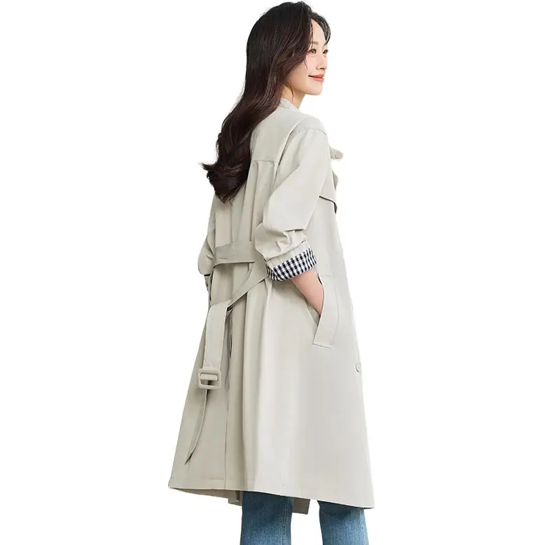 Yi Mengyuan Trench Coat Women's-3
