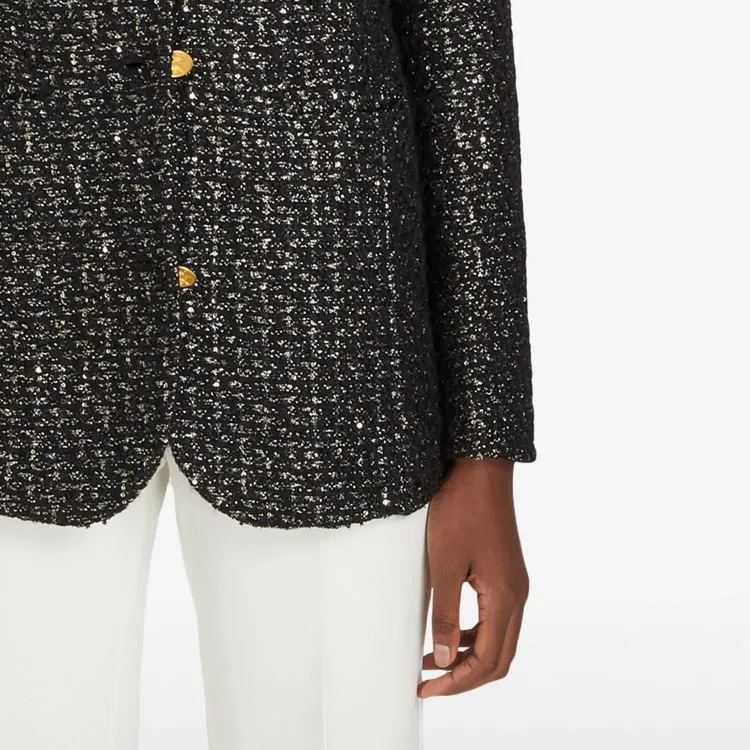 Giambattista Vall Sequin embellished Tweed Blazer-6