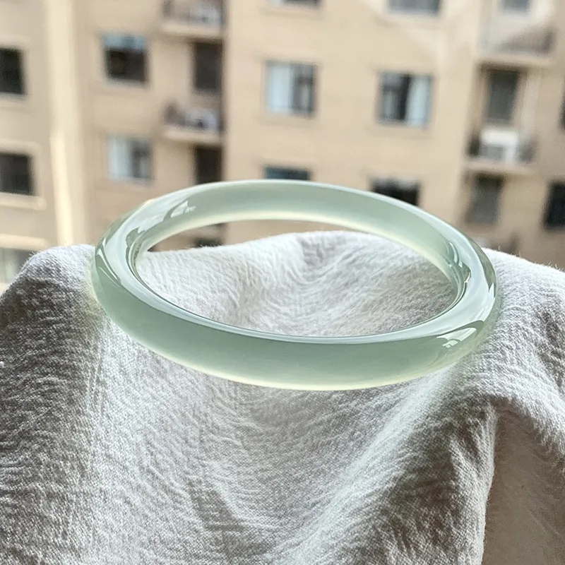 Moon Jewelry Natural Agate Jade Bangles Women's-1