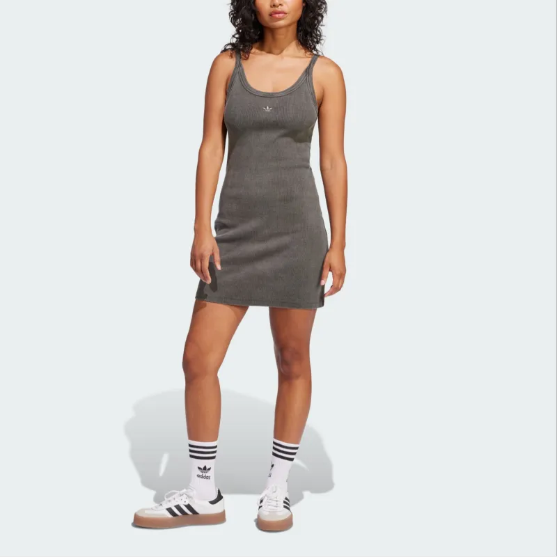 Adidas Originals SS25 Sleeveless Dress Women's Gray-2