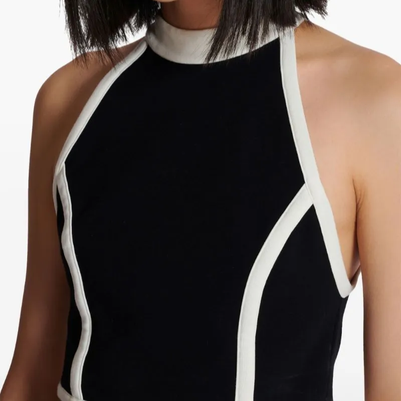 BALMAIN Two Toned Cropped Top-6