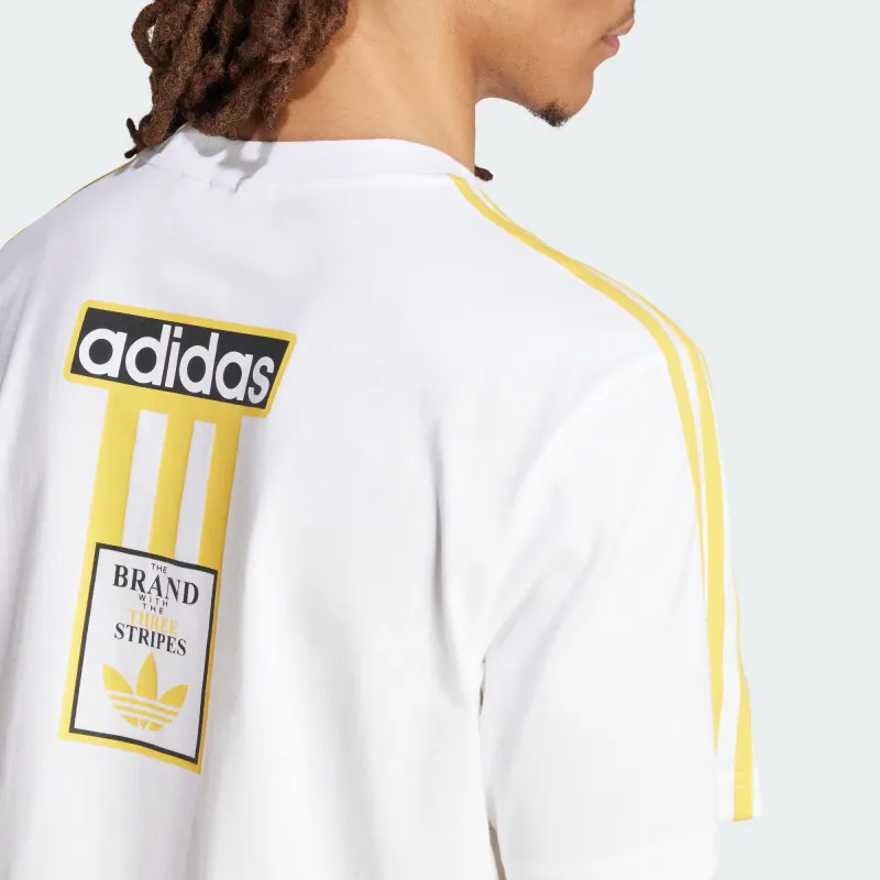 Adidas Originals ADICOLORADIBREAK T-Shirt Men's Yellow White-5