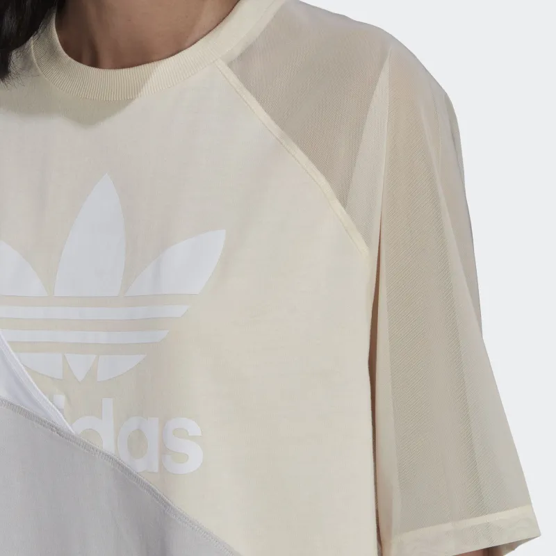 Adidas Originals ADICOLOR Short Sleeved Dresses Women's Yellow White-5