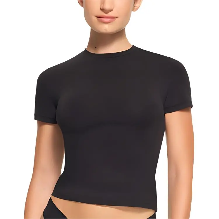 SKIMS T Shirt Women's Smoke Gray/SOOT-2