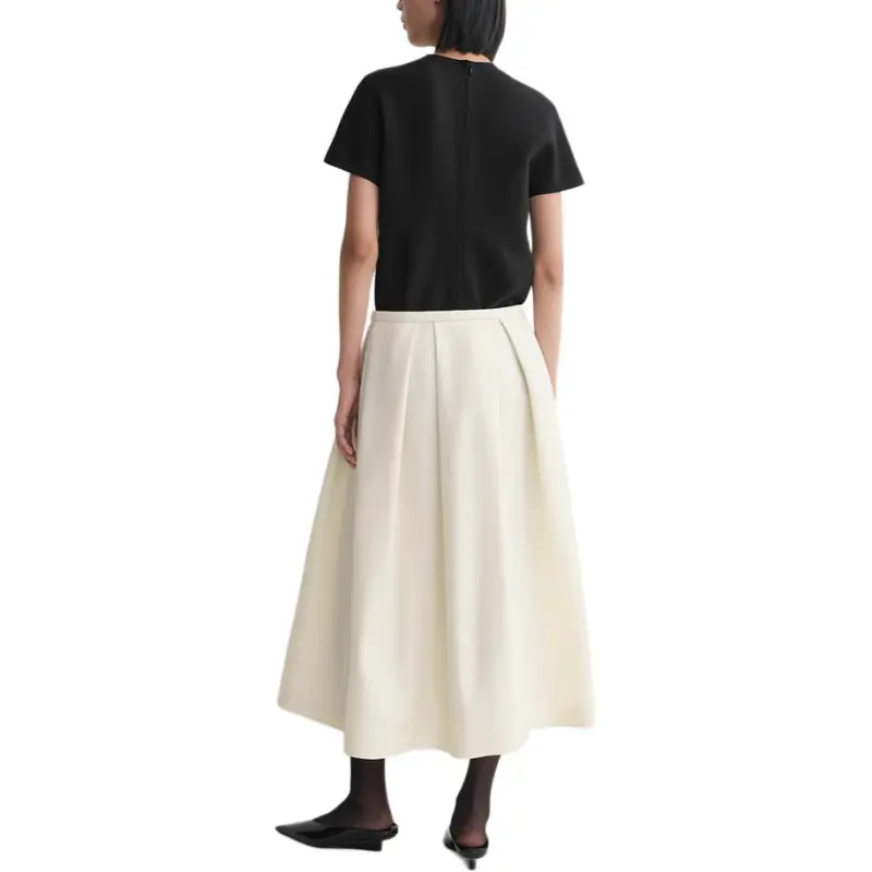 TOTEME Pleat Detailed Midi Skirt-1