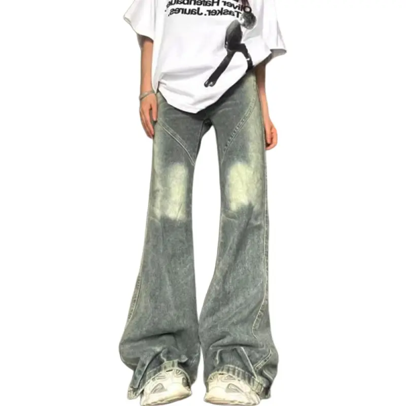 KULAIYA Jeans Unisex Vintage Light Blue-2
