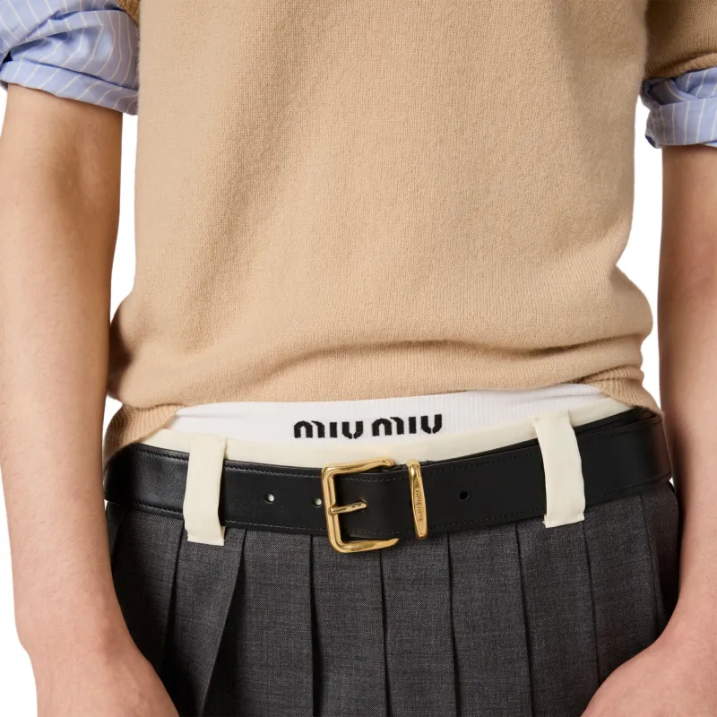 MIU MIU Cashmere Polo Top-4