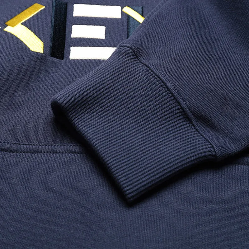 KENZO Logo Embroidered Hoodie-7