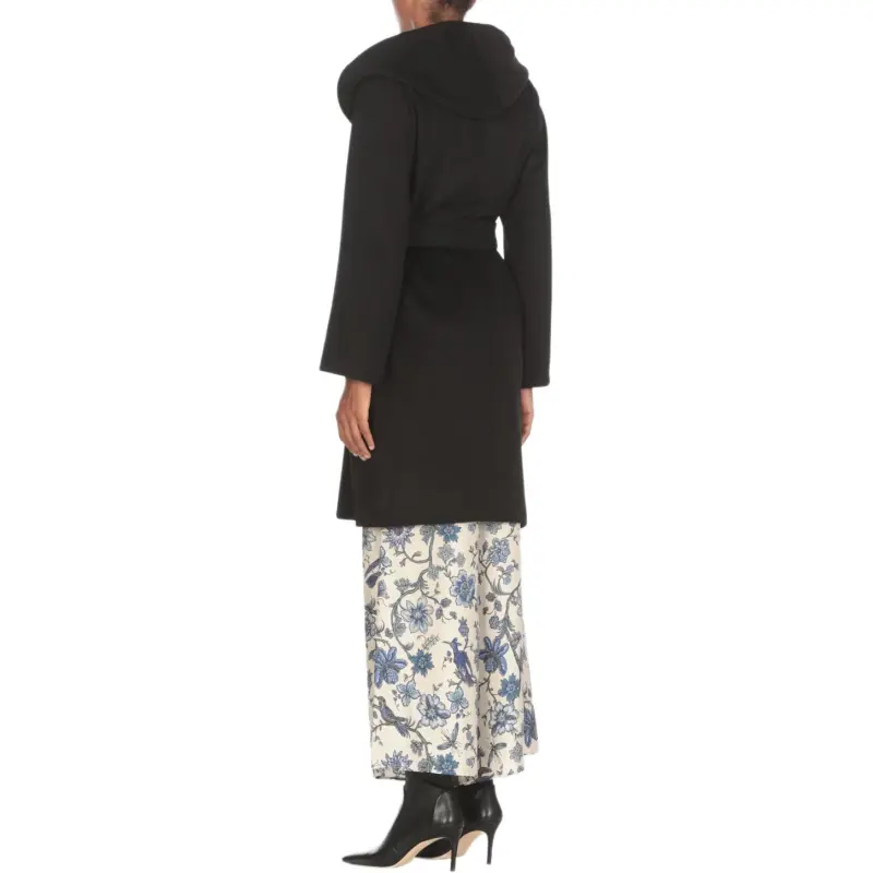 MaxMara Belted Hooded Coat-3
