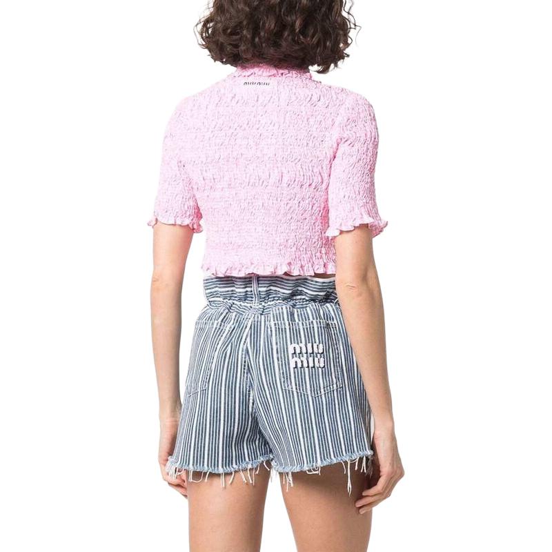 MIU MIU Crop Tops Women's Pink - Cheap Rcj Jordan Outlet