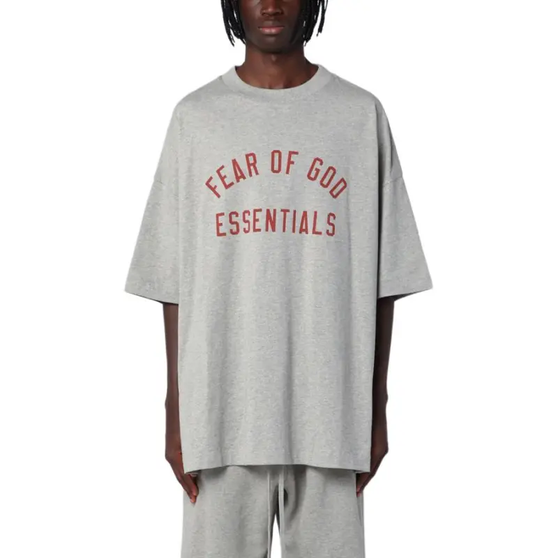 Fear Of God Essentials Logo print T shirt-3