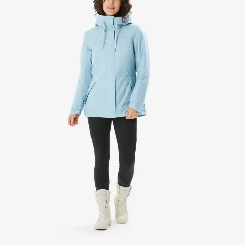 DECATHLON SH500 Jackets Coats Women's Light Blue Gray-3