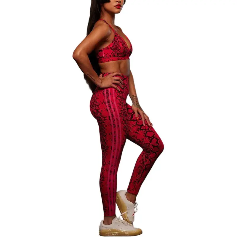 Adidas Ivy Park Allover Print Tights Red/Black-3
