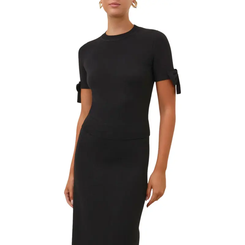 Zimmermann Crush Bow-embellished T-shirt-3
