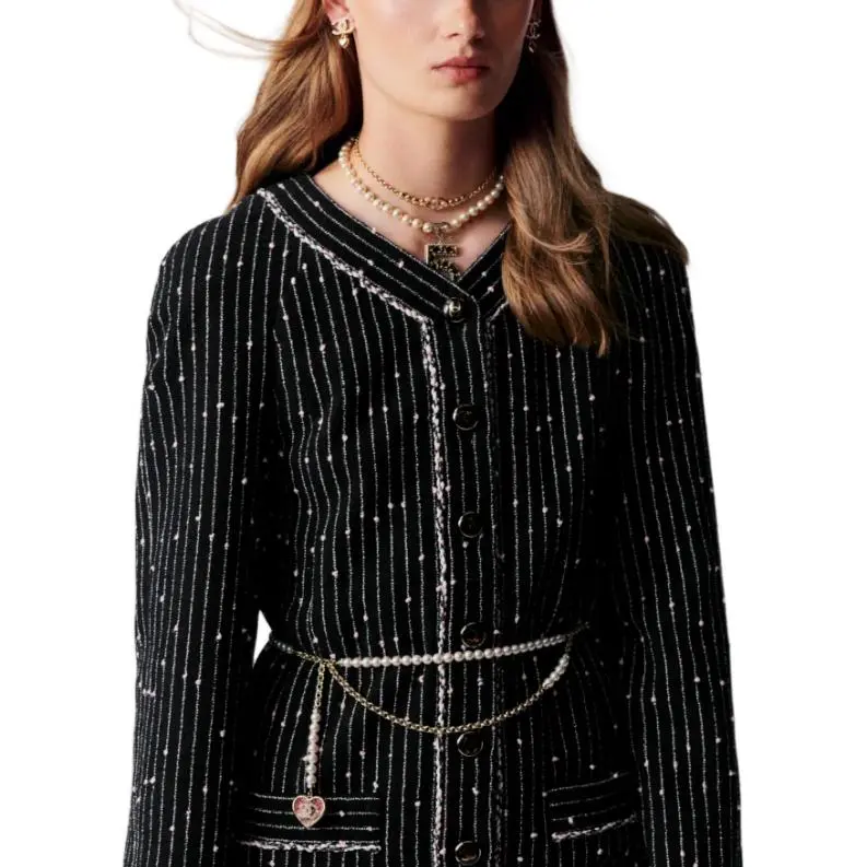 CHANEL Coats Women's Black-3