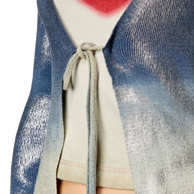 DIESEL M Isolde Faded Metallic Cardigan-4