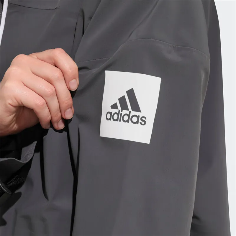 Adidas MYSHELTER Rain Parka Jackets & Coats Women's Gray-4