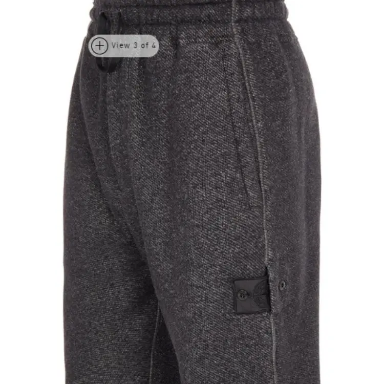 STONE ISLAND Shadow Project Knitted Sweatpants Men Black-2