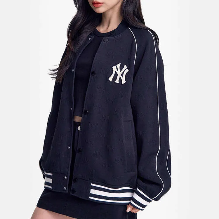 MLB New York Yankees Baseball Jacket Unisex Black-4