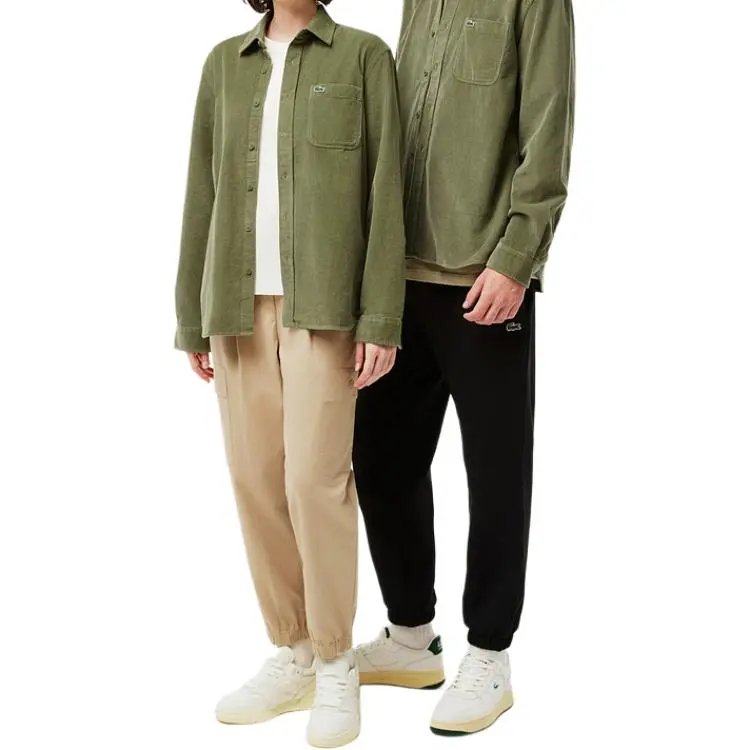 LACOSTE Shirt Unisex Khaki Green-2