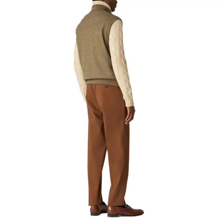 Loro Piana Vests Men Brown-3