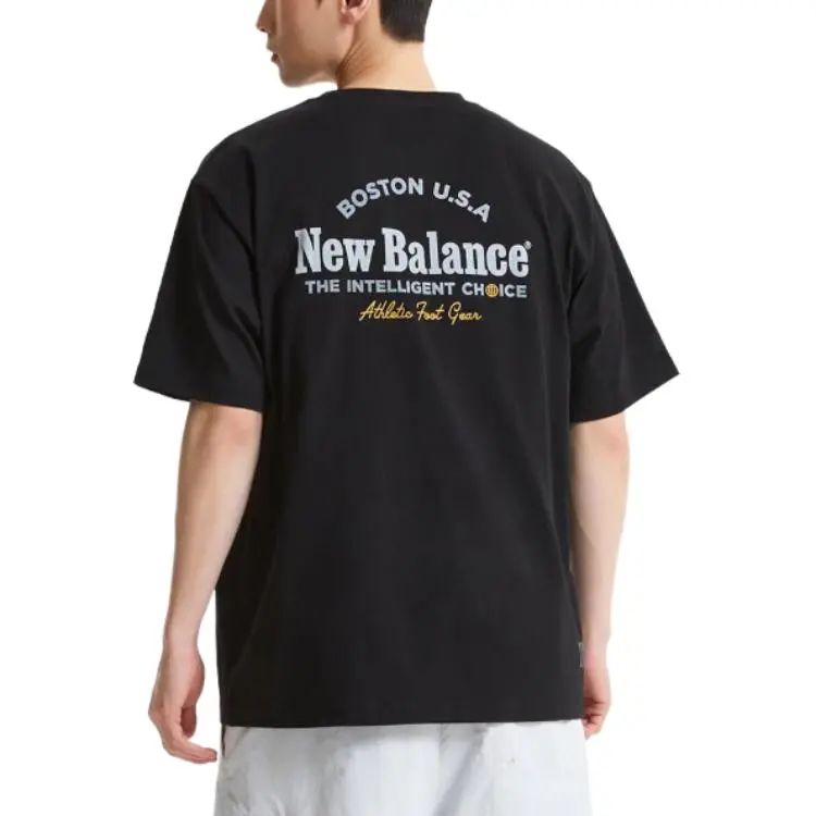 New Balance UNI FLYING Boston T Shirt Unisex 19 Black-1