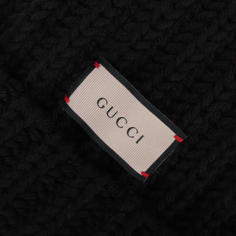 GUCCI Label Knit Beanie-3
