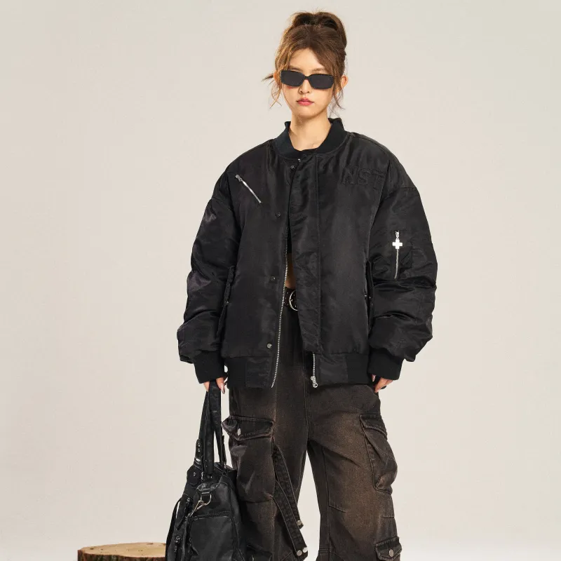 NSTNEW START Puffer Jacket Unisex Black-3