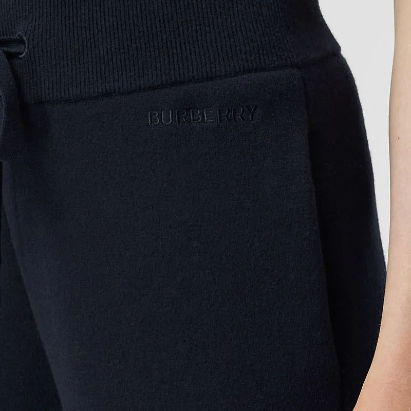 Burberry Knitted Sweatpants Women's Dark Charcoal Blue-4