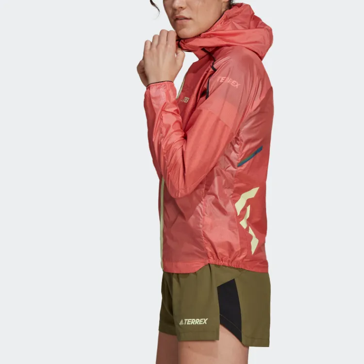 Adidas Terre Jackets Coats Women's Bright Pink Fluorescent-2