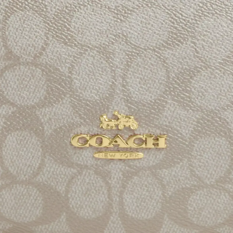 COACH Payton Coated Canvas Hobo Bag, Handbag, Shoulder Bag Tubas Women's Champagne-3